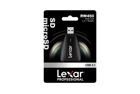 Lector Lexar Multi-Card 2 en 1 SD/microSD RW450