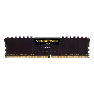 MEMORIA RAM PC 16GB CORSAIR CMK16GX4M1E3200C16 DDR4 3200 MHZ CL16 1.35 V LPX. DISIPADOR ALUMINIO. XMP 2.0 DIMM 288 PINES NEGRO