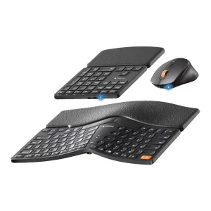 Combo Mouse y Teclado Español Ergonómico Inalámbrico 3en1 ProtoArc Ekm04