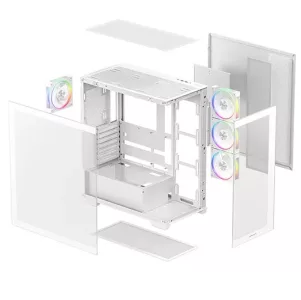 Gabinete Deepcool CG580 4F V2 blanco