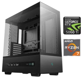 Equipo Gamer Ryzen 7 8700F, 32GB, 1TB, RTX 5060Ti 8GB