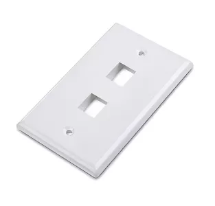 Plaqueta RJ45 NRG+ 2 puertos blanca