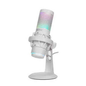 Micrófono Marvo MIC-07 USB RGB Wh