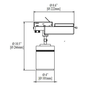 Lámpara Led Ledion Riel 17w 3000k Dimerizable Chip Hr