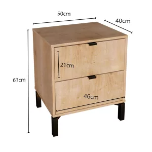 Mesa De Luz Marden 2c Madera