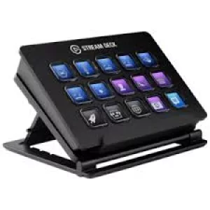 TECLADO STREAMING AEROCOOL -LCD 15 TECLAS CON HUB NEGRO SPUD-DO20A01.11