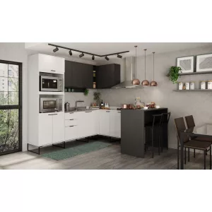 Barra - desayunador Bela Negro