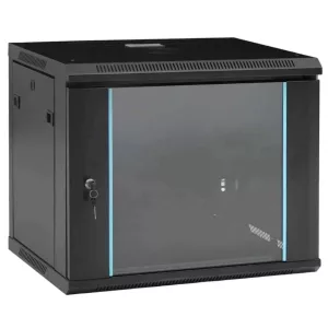 Rack 9u Zkteco Acero Wall Puerta De Vidrio