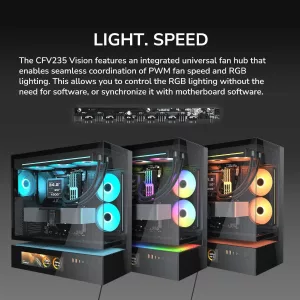 Gabinete Cougar Cfv235 Vision Black