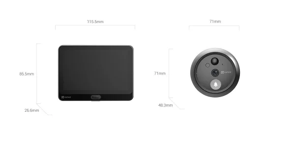 Mirilla smart Ezviz CS-HP4 (2MP)