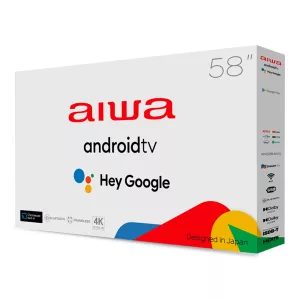 Smart Tv Aiwa 58'' Led Hdr 4k Google TV Comando De Voz