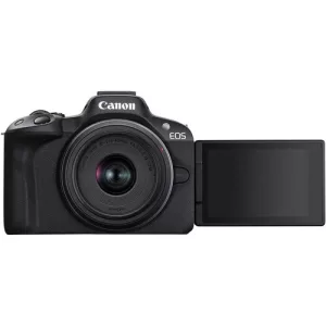 Camara Canon R50 Mirrorless lente 18-45mm