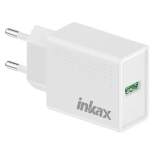 Cargador Inkax USB-A 2.1A blanco