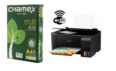 Impresora multifuncion + resma A4