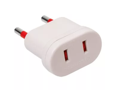 Adaptador S/T americana a ficha S/T blanco Conatel