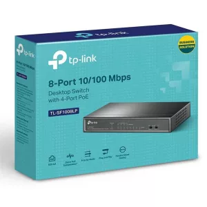 Switch Tp-link Sf1008lp 8 Puertos 10/100 4 Poe