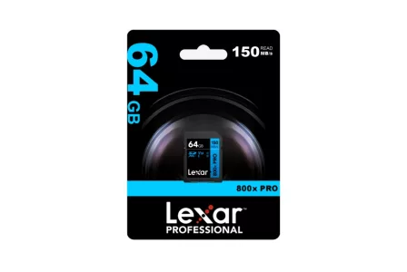 Memoria SDXC Lexar 800X Pro 64GB Blue Series