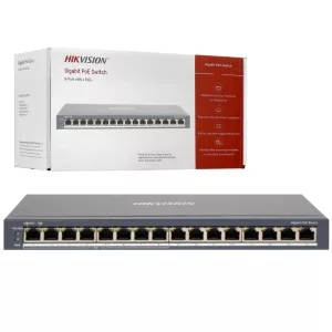 Switch PoE Hikvision 16 puertos gigabit 110W