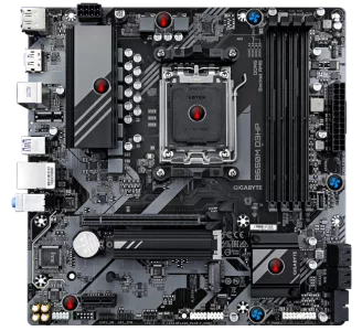 Gigabyte B650M D3HP - 1.0 - placa base - micro ATX - Socket AM5 - AMD B650 Chipset - USB 3.2 Gen 1, USB-C 3.2 Gen 1 - 2.5 Gigabit LAN - Tarjeta gráfica (CPU necesaria) - HD Audio (8-canales)