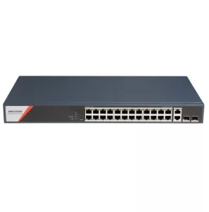 Switch PoE Hikvision Smart 24 puertos gigabit 370w