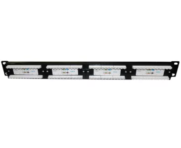 Patchera 24 puertos cat 6e para rack