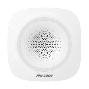 SIRENA INTERNA INALAMBRICA HIKVISION 90~110dB. 1600m RF distance. 433Mhz DS-PS1-I-WB 302401725