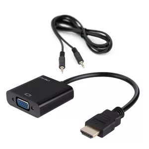 Adaptador HDMI (M) a VGA (H) c/audio