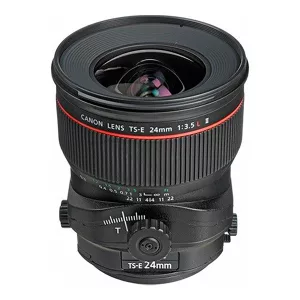 Lente Canon TS E24mm F/3.5L II Aumento Máximo 0,34x