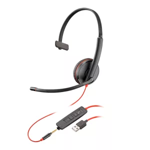 Auriculares Cableados USB A 3,5mm HP Blackwire 3215 28mm