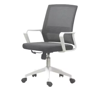 Silla de oficina Ryan gris/blanco