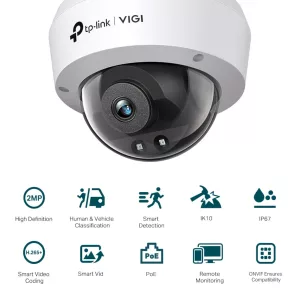 Cámara Seguridad Ext Tp-Link Vigi C220I Color Ip67 Día Noche 1080p 2mp