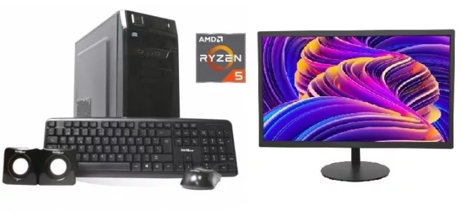 Combo equipo AMD Ryzen 5 + Monitor 19