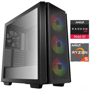 Equipo Gamer Ryzen 5 7600X, 32GB, 1TB, RX9060XT 8GB