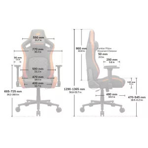 Silla Cougar Defensor Orange F
