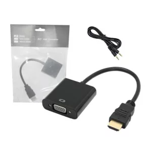 Adaptador HDMI (m) a VGA (h) con cable de audio