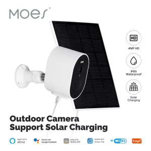 Cámara Moes 4MP WiFi panel Solar WCM-S24-S Tuya