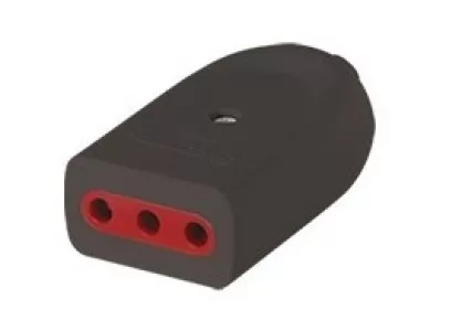 Ficha 3L hembra con tierra negra Conatel