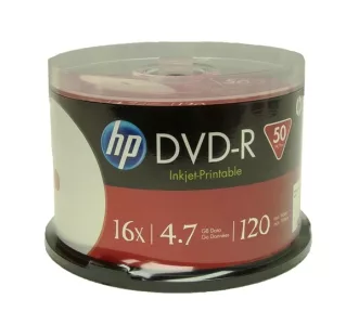 DVD-R 16X HP 120min 4.7GB Printables