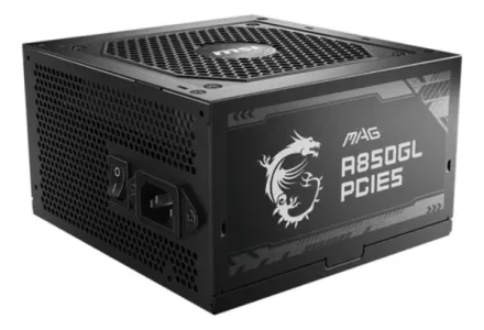 fuente de poder MSI MAG A850GL PCIE5 850W 80 PLUS Gold Full Modular