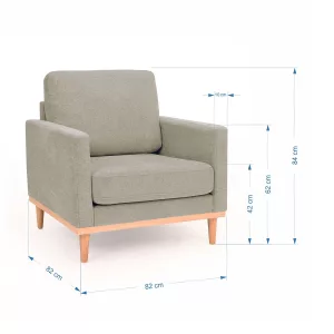 Butaca Taurus Warm Grey