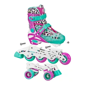 Patines 2en1 Ajustables Para Niños Roller Derby Sprinter Talle 12J-2