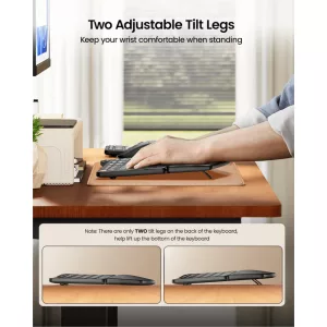 Combo Mouse y Teclado Español Ergonómico Inalámbrico 3en1 ProtoArc Ekm04