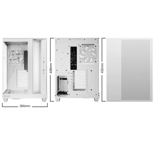 Gabinete be quiet! Light Base 500 LX Blanco