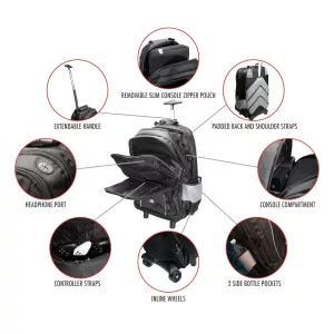 Mochila Cta Para Consolas Con Mango y Ruedas