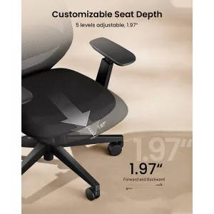 Silla de Escritorio Ergonómica Ajustable 360°/130° ProtoArc Ec200