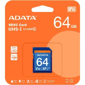 Memoria SD Adata Premier UHS-I 64GB C10