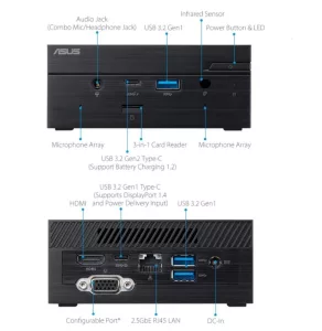 Equipo Asus MiniPC Barebone Celeron N4505