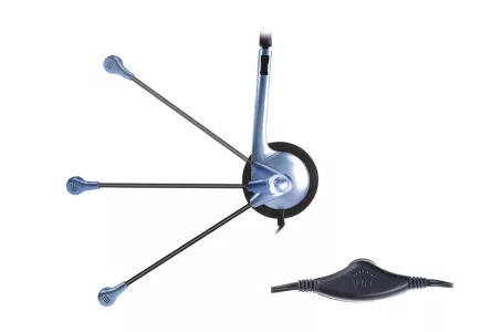 Auriculares Genius HS-02B con micrófono azul