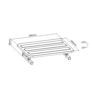 Soporte ergonómico ajustable para pies