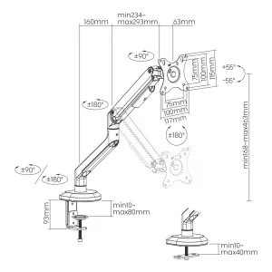 Soporte para monitor gaming hasta 32''
